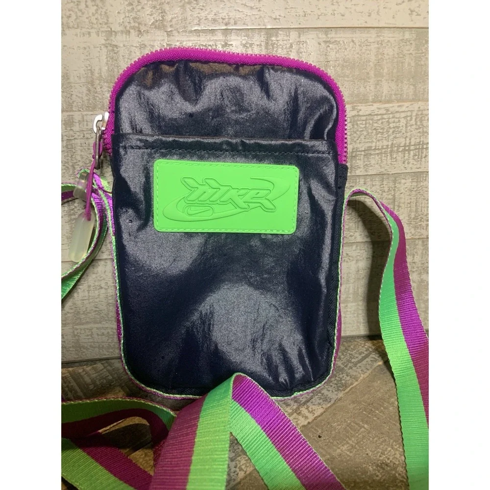 Nike Heritage Festival Small Crossbody Bag Pouch‎ Navy Green Magenta Neon Purse